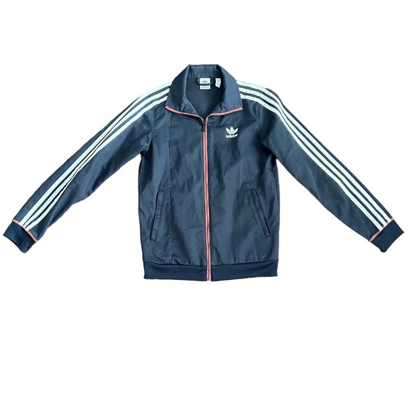 Adidas Originals Womens Navy Active Icons BB Track Jacket size Xs - Picture 1 of 6